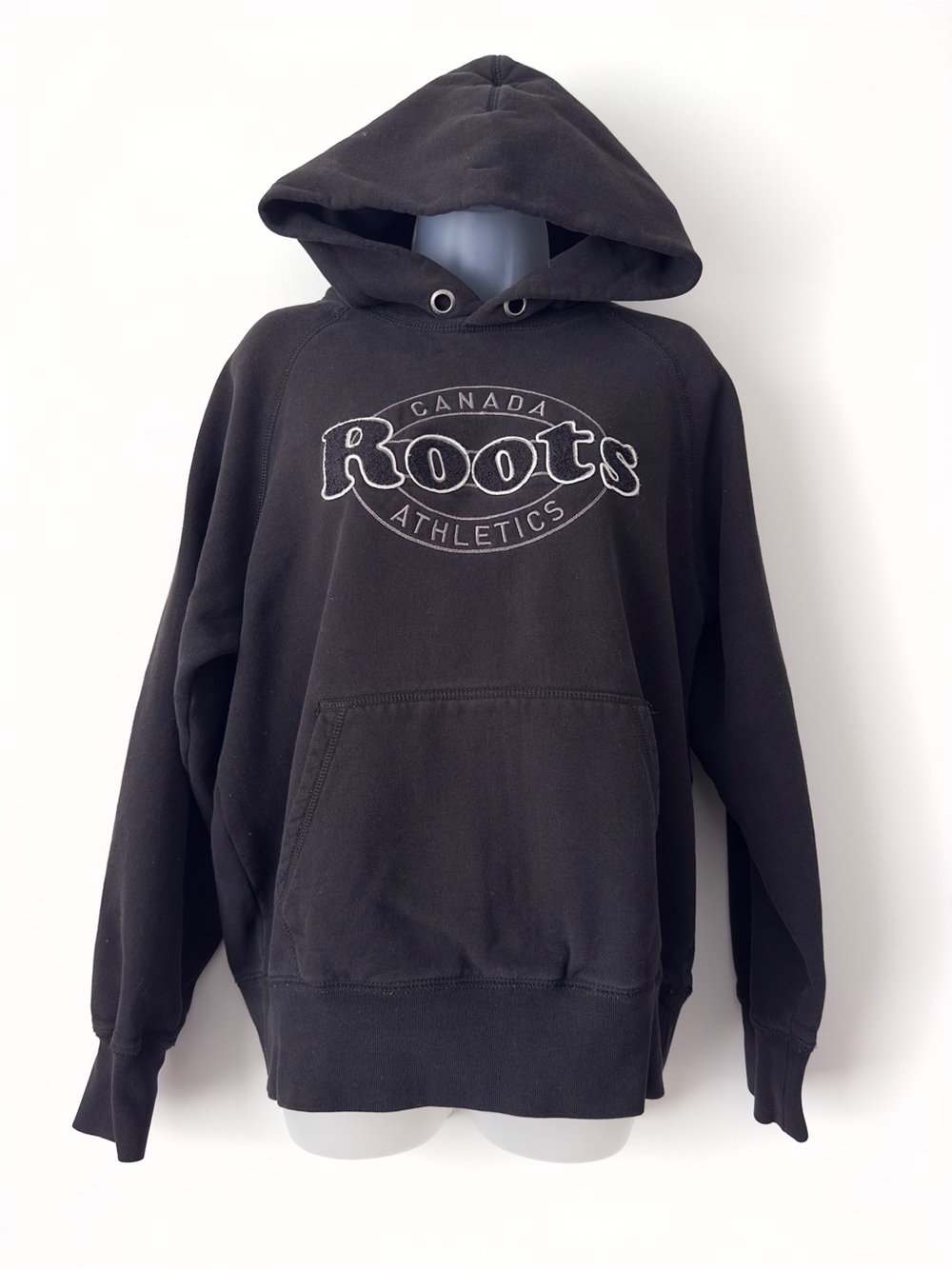 roots black oversized hoodie